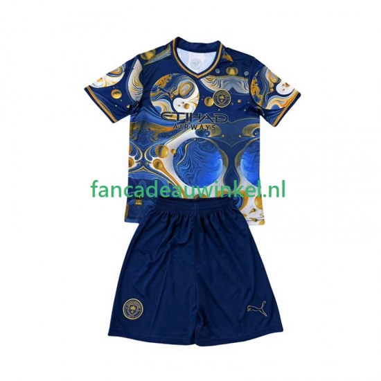 Manchester City Wedstrijdshirt met Korting Special Thuis Kind 2025-26 Korte Mouw