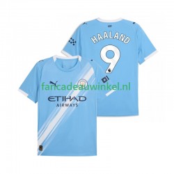 Manchester City Wedstrijdshirt met Korting Erling Haaland 9 Thuis Heren 2025-26 Korte Mouw