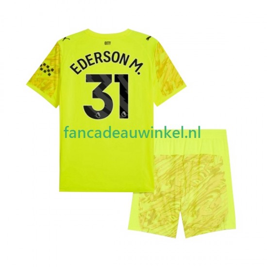 Manchester City Wedstrijdshirt met Korting Ederson Moraes 31 Keepersshirt 3rd Kind 2025-26 Korte Mouw
