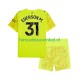 Manchester City Wedstrijdshirt met Korting Ederson Moraes 31 Keepersshirt 3rd Kind 2025-26 Korte Mouw