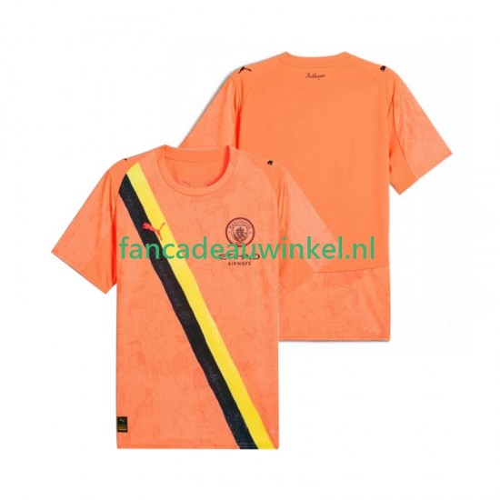 Manchester City Wedstrijdshirt met Korting KIDSUPER Keepersshirt Thuis Heren 2025-26 Korte Mouw