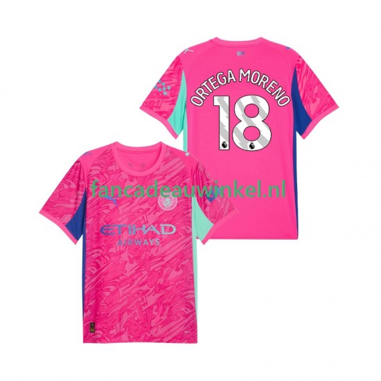 Manchester City Wedstrijdshirt met Korting ORTEGA MORENO 18 Keepersshirt Uit Heren 2025-26 Korte Mouw