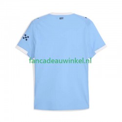 Manchester City Wedstrijdshirt met Korting Thuis Heren 2025-26 Korte Mouw