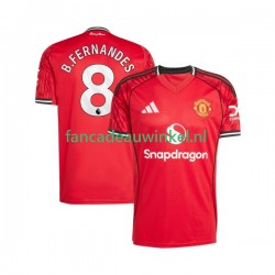 Manchester United Wedstrijdshirt met Korting Bruno Fernandes 8 Thuis Heren 2025-26 Korte Mouw