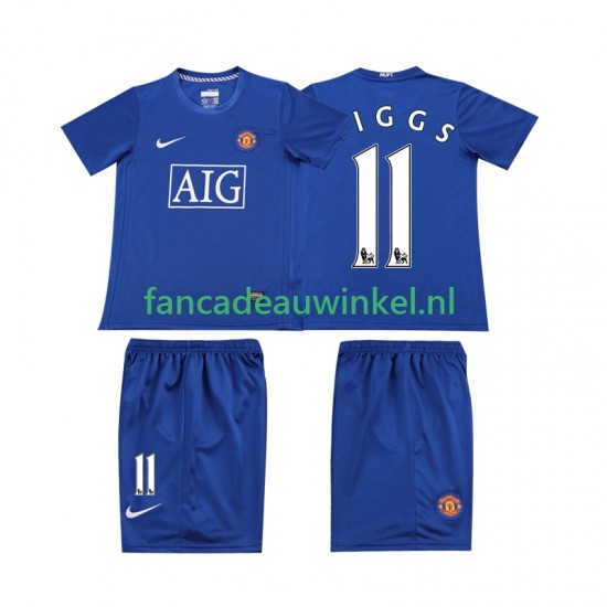 Manchester United Wedstrijdshirt met Korting GIGGS 11 Retro Uit Kind 2008 Korte Mouw