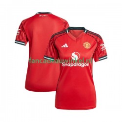 Manchester United Wedstrijdshirt met Korting Thuis Dames 2025-26 Korte Mouw