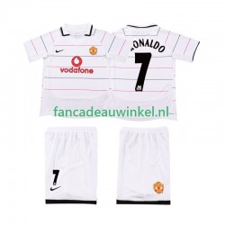 Manchester United Wedstrijdshirt met Korting Cristiano Ronaldo 7 2003 2005 Retro Thuis Kind Korte Mouw