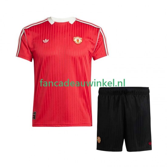 Manchester United Wedstrijdshirt met Korting d Icon Thuis Kind 2025-26 Korte Mouw
