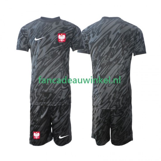 Polen Wedstrijdshirt met Korting Keepersshirt Uit Kind 2024 Korte Mouw