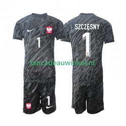 Polen Wedstrijdshirt met Korting Szczesny 1 Keepersshirt Uit Kind 2024 Korte Mouw