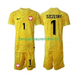 Polen Wedstrijdshirt met Korting Szczesny 1 Keepersshirt Thuis Kind 2024 Korte Mouw