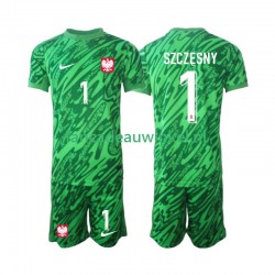 Polen Wedstrijdshirt met Korting Szczesny 1 Keepersshirt 3rd Kind 2024 Korte Mouw
