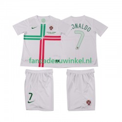 Portugal Wedstrijdshirt met Korting Cristiano Ronaldo 7 2012 Retro Uit Kind Korte Mouw