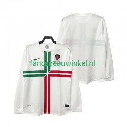 Portugal Wedstrijdshirt met Korting 2012 Retro Uit Heren Lange Mouw