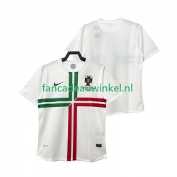 Portugal Wedstrijdshirt met Korting 2012 Retro Uit Heren Korte Mouw
