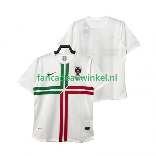 Portugal Wedstrijdshirt met Korting 2012 Retro Uit Heren Korte Mouw