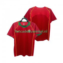 Portugal Wedstrijdshirt met Korting Retro Thuis Heren 2004 Korte Mouw