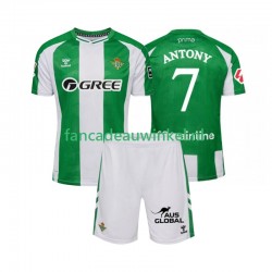 Real Betis Wedstrijdshirt met Korting Antony 7 Thuis Kind 2025-26 Korte Mouw