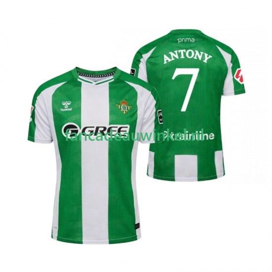 Real Betis Wedstrijdshirt met Korting Antony 7 Thuis Heren 2025-26 Korte Mouw