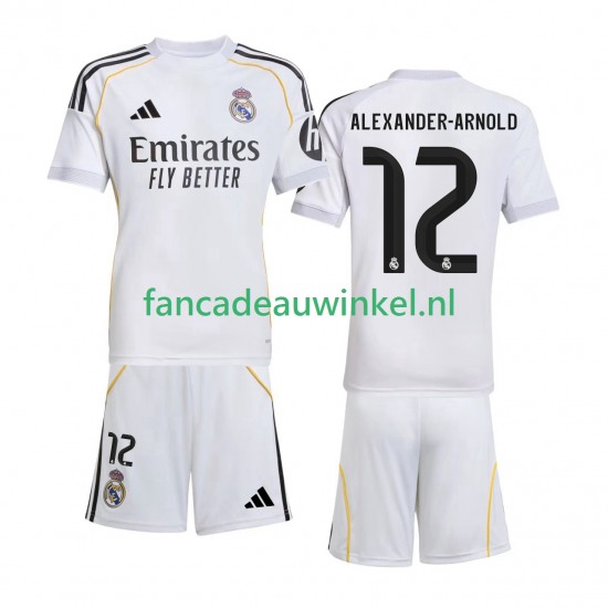 Real Madrid Wedstrijdshirt met Korting Alexander-Arnold 12 Thuis Kind 2025-26 Korte Mouw