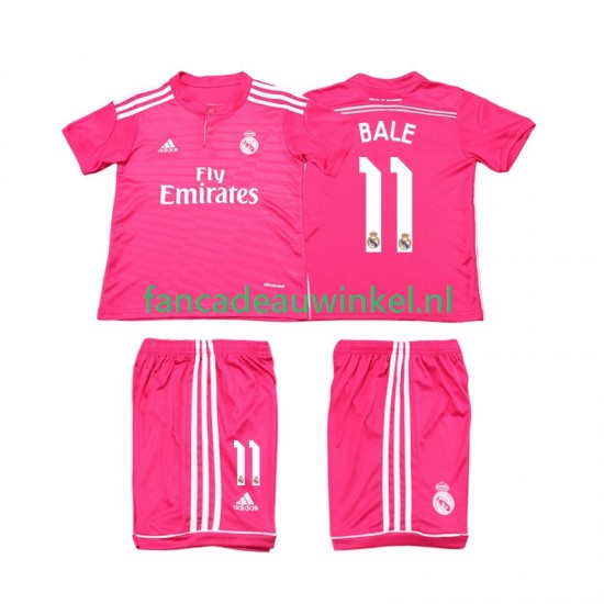 Real Madrid Wedstrijdshirt met Korting Bale 11 2014 2015 Retro Uit Kind Korte Mouw