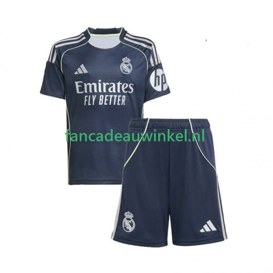Real Madrid Wedstrijdshirt met Korting Uit Kind 2025-26 Korte Mouw