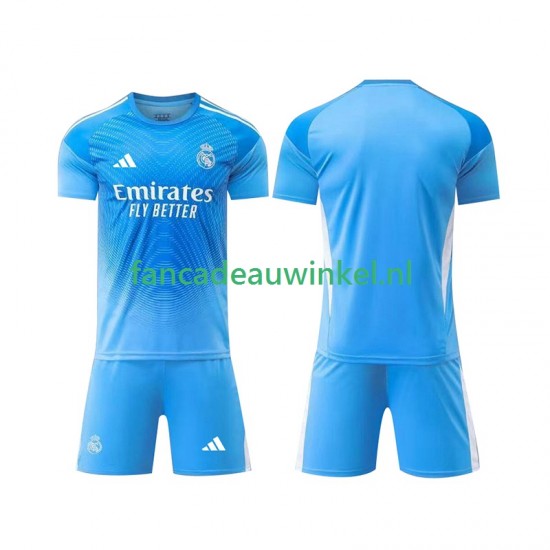 Real Madrid Wedstrijdshirt met Korting Keepersshirt Thuis Kind 2025-26 Korte Mouw
