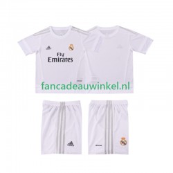 Real Madrid Wedstrijdshirt met Korting 2015 2016 Retro Thuis Kind Korte Mouw