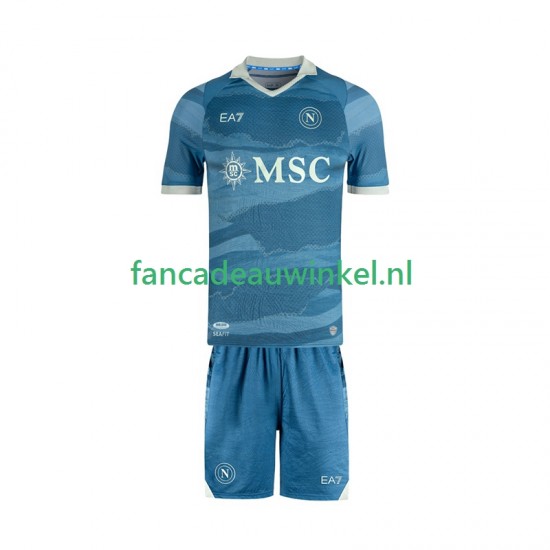 Napoli Wedstrijdshirt met Korting SSC Special Thuis Kind 2024-25 Korte Mouw