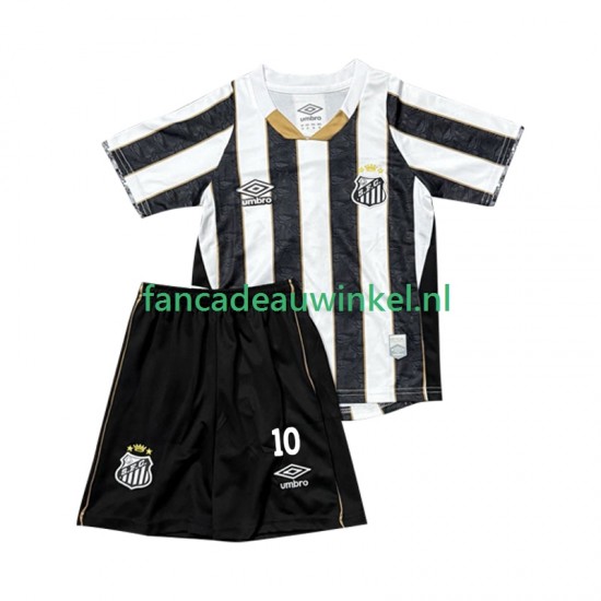 Santos FC Wedstrijdshirt met Korting Neymar JR 10 Uit Kind 2025-26 Korte Mouw