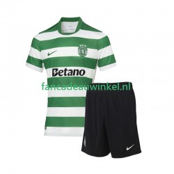 Sporting CP Wedstrijdshirt met Korting Thuis Kind 2025-26 Korte Mouw