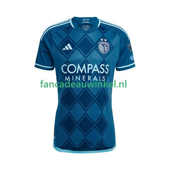 Sporting Kansas City Wedstrijdshirt met Korting Uit Heren 2025-26 Korte Mouw