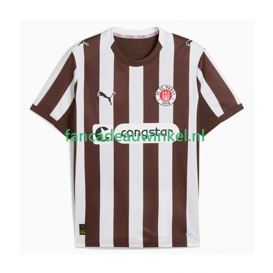 Wedstrijdshirt met Korting St. Pauli Thuis Heren 2025-26 Korte Mouw