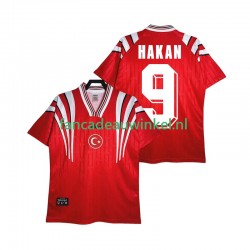 Turkije Wedstrijdshirt met Korting HAKAN 9 1996 Retro Thuis Heren Korte Mouw Turkije Wedstrijdshirt met Korting HAKAN 9 1996 Retro Thuis Heren Korte Mouw