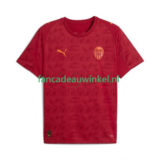 Valencia CF Wedstrijdshirt met Korting Uit Heren 2025-26 Korte Mouw