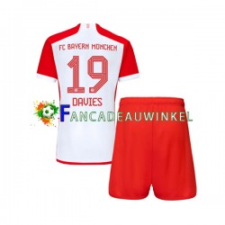 FC Bayern München Wedstrijdshirt met Korting Alphonso Davies 19 Thuis Kind 2023-24 Korte Mouw