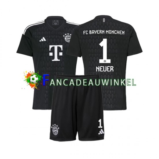 FC Bayern München Wedstrijdshirt met Korting Manuel Neuer 1 Keepersshirt Thuis Kind 2023-24 Korte Mouw