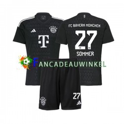 FC Bayern München Wedstrijdshirt met Korting Yann Sommer 27 Keepersshirt Thuis Kind 2023-24 Korte Mouw