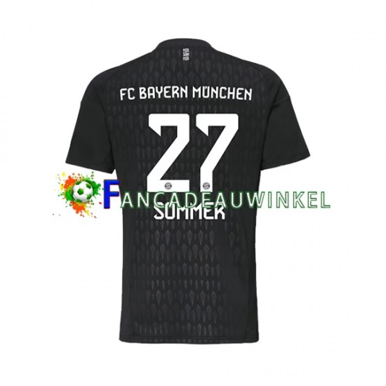 FC Bayern München Wedstrijdshirt met Korting Yann Sommer 27 Keepersshirt Thuis Heren 2023-24 Korte Mouw