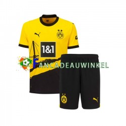 Borussia Dortmund Wedstrijdshirt met Korting Thuis Kind 2023-24 Korte Mouw