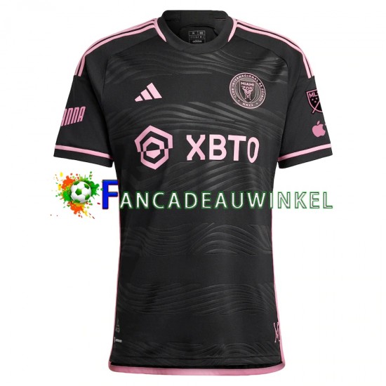 Inter Miami Wedstrijdshirt met Korting Uit Heren 2023 Korte Mouw