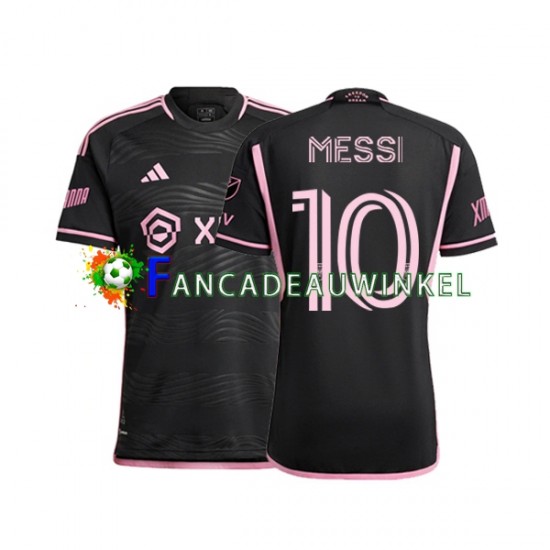 Inter Miami Wedstrijdshirt met Korting Lionel Messi 10 Uit Heren 2023 Korte Mouw