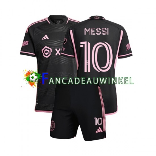 Inter Miami Wedstrijdshirt met Korting Lionel Messi 10 Uit Kind 2023 Korte Mouw