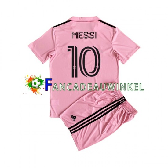 Inter Miami Wedstrijdshirt met Korting Lionel Messi 10 Thuis Kind 2023 Korte Mouw