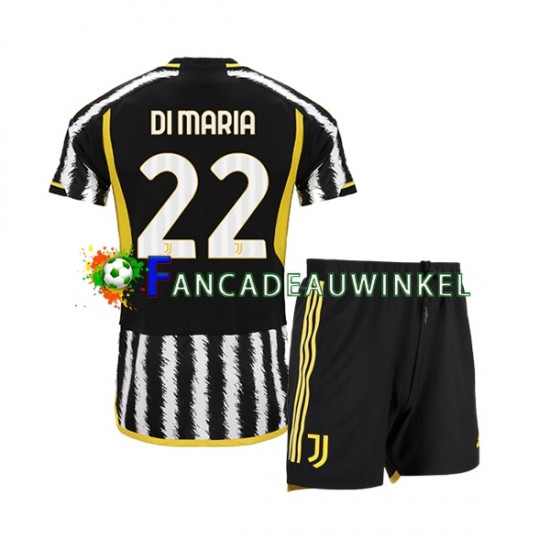 Juventus Wedstrijdshirt met Korting Angel Di Maria 22 Thuis Kind 2023-24 Korte Mouw