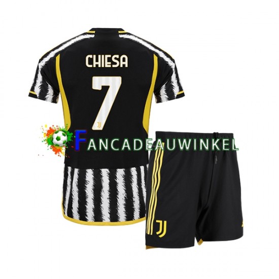 Juventus Wedstrijdshirt met Korting Federico Chiesa 7 Thuis Kind 2023-24 Korte Mouw