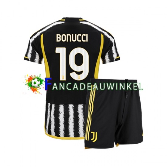 Juventus Wedstrijdshirt met Korting Leonardo Bonucci 19 Thuis Kind 2023-24 Korte Mouw