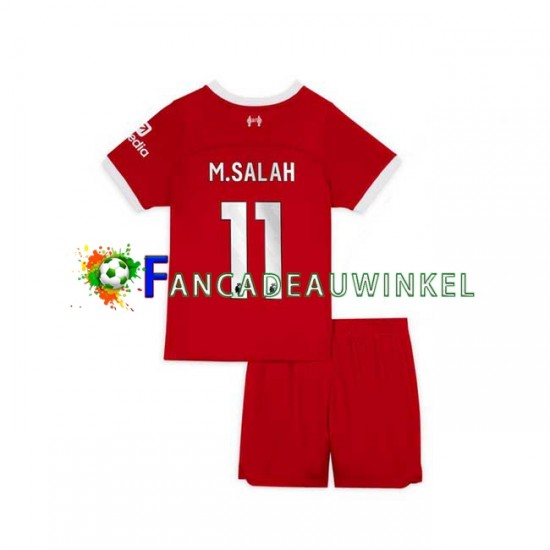 Liverpool Wedstrijdshirt met Korting M.Salah 11 Thuis Kind 2023-24 Korte Mouw