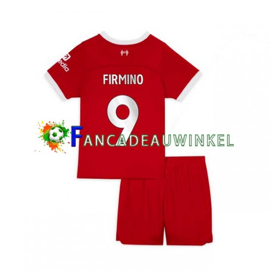 Liverpool Wedstrijdshirt met Korting Roberto Firmino 9 Thuis Kind 2023-24 Korte Mouw