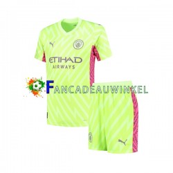 Manchester City Wedstrijdshirt met Korting Keepersshirt 3rd Kind 2023-24 Korte Mouw